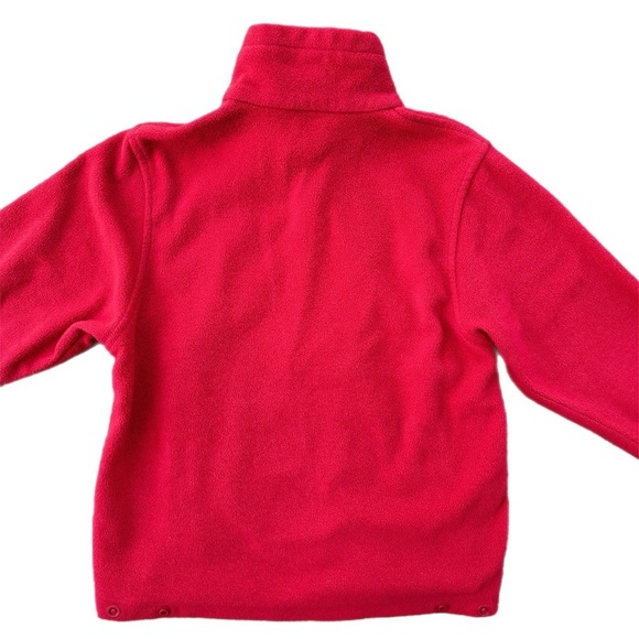 Columbia Boys Red Fleece Zip Sweater Size 8 - Picture 4 of 6